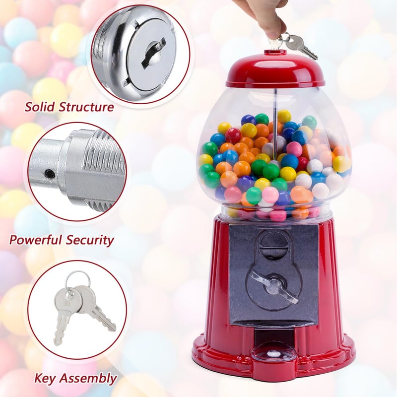 KICHOUSE 1 Set of Metal Gumball Machine Lock Vending Machine Lock and Key Set Safe Lock Replacement for Candy Dispenser Coin Vending Lock Universal Machine Keys - Image 2